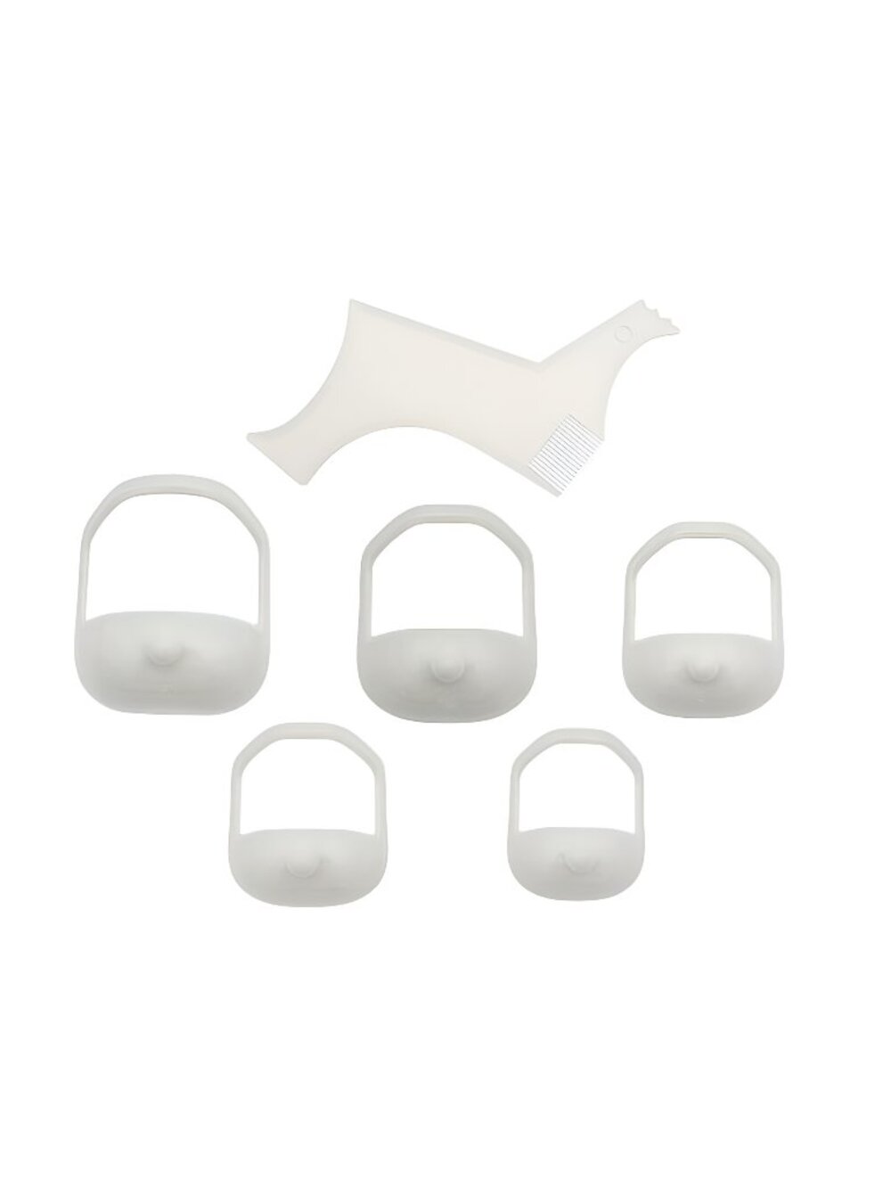 Men's beard styling template Men's clear beard styling Men's Clear Grooming Tool